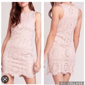 NWT Jack by BB Dakota pink lace dress. Size XS